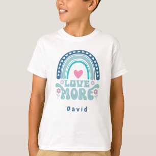Camiseta Nome "Love more" azul