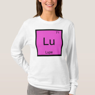 Camiseta Nome Lupe Elemento Químico Tabela Periódica