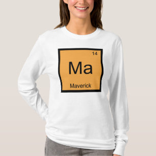 Camiseta Nome Maverick Elemento Químico Tabela Periódica