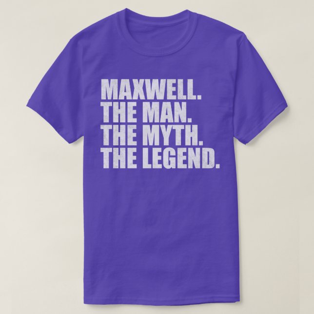 Camiseta Nome Maxwell Maxwell Nome Maxwell Nome dado (Frente do Design)