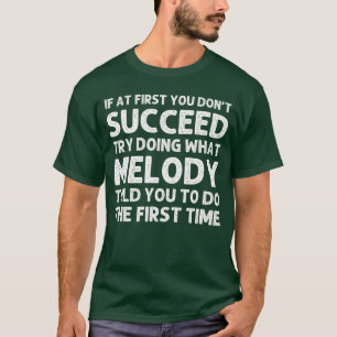 Camiseta Nome MELODIA Personalizado Aniversário Natal Diver