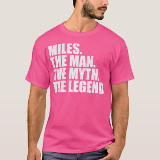 Camiseta Nome Miles Miles Nome Miles nome fornecido