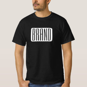 Camiseta Nome moderno ou nome de marca editável para negóci