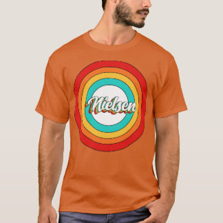 Camiseta Nome Nielsen Shirt Vintage Nielsen Circle