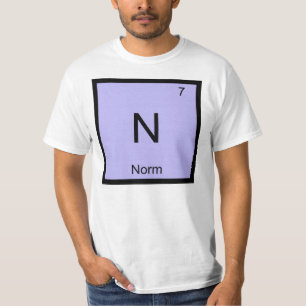 Camiseta Nome Norma Elemento Químico Tabela Periódica