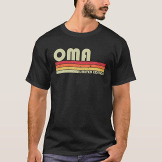 Camiseta Nome OMA Personalizado Retro Vintage 80S 90S Nasci