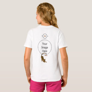 Camiseta Nome Orange Paisley Bengal Kitten Yoga Stretching
