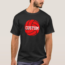 Camiseta Nome ou Texto do Time Personalizado de Voleibol Ve