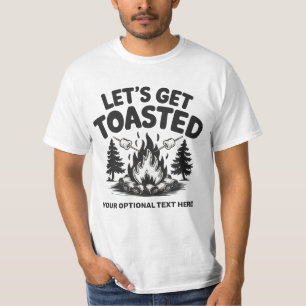 Camiseta Nome Personalizado & Acampamento de Texto