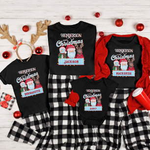 Camiseta Nome Personalizado Ano Correspondente Papais noeis