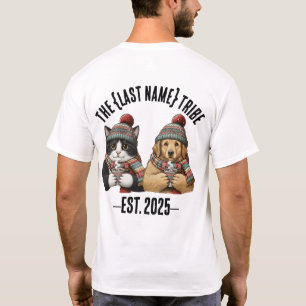 Camiseta Nome Personalizado Ano de Fundação Gato Cachorro