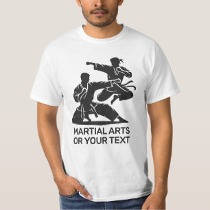 Camiseta Nome Personalizado & Artes Marciais de Texto