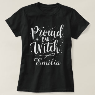 Camiseta Nome personalizado "Bruxa Má Orgulhosa" Elegante H