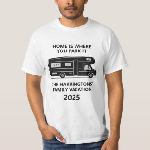 Camiseta Nome Personalizado & Camper Van de Texto
