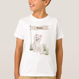 Camiseta Nome Personalizado Cão Pet Westie