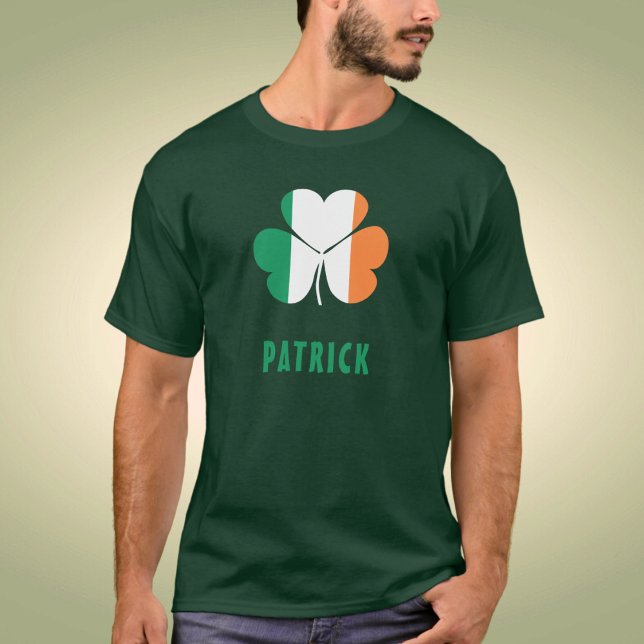 Camiseta Nome Personalizado Celtic Ireland Shamrock Irish F (Criador carregado)