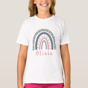 Camiseta Nome Personalizado com Legal Boho Rainbow