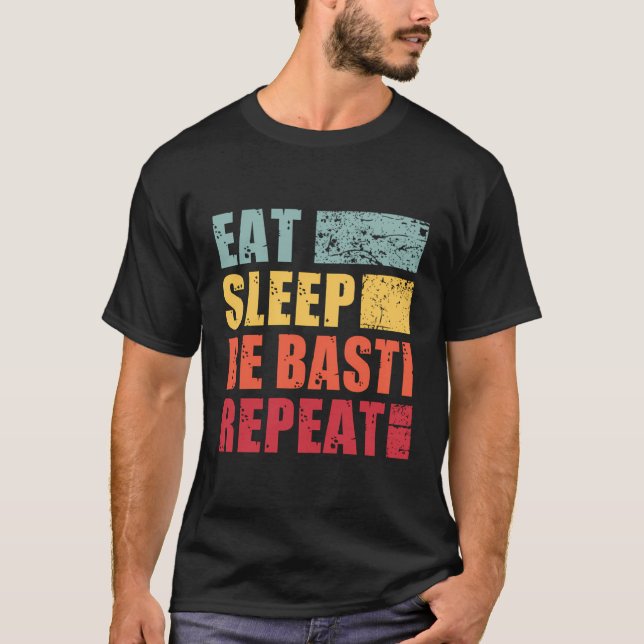 Camiseta Nome Personalizado Comer Sono Seja Basti (Frente)