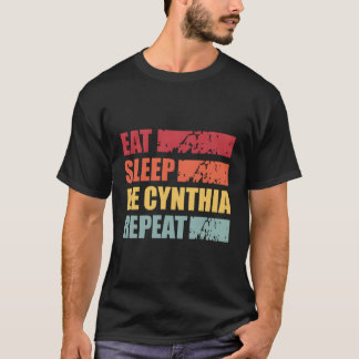 Camiseta Nome Personalizado Cynthia Nome Próprio Cynthia