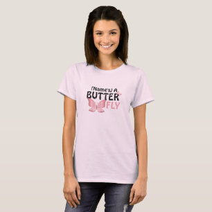 Camiseta Nome personalizado da borboleta T-Shirt