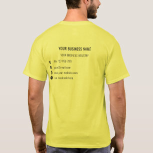 Camiseta Nome Personalizado da Empresa Informações sobre Te