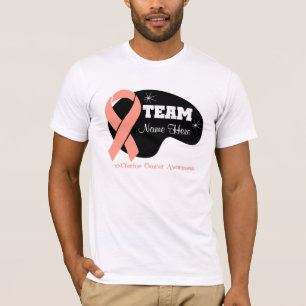 Camiseta Nome personalizado da equipe - cancer uterina
