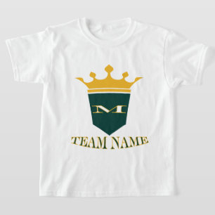 Camiseta Nome Personalizado da Equipe do Na moda Personaliz