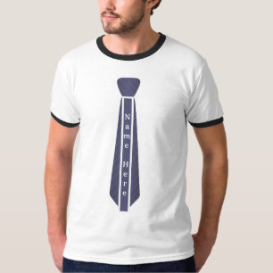 Camiseta Nome personalizado da gravata vintage modelo T-Shi