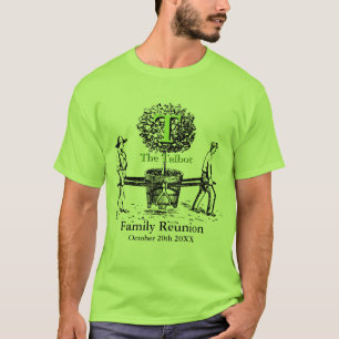 Camiseta Nome personalizado da Reunião da Família de Gard