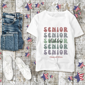 Camiseta Nome Personalizado da Tendência da Classe do Mais