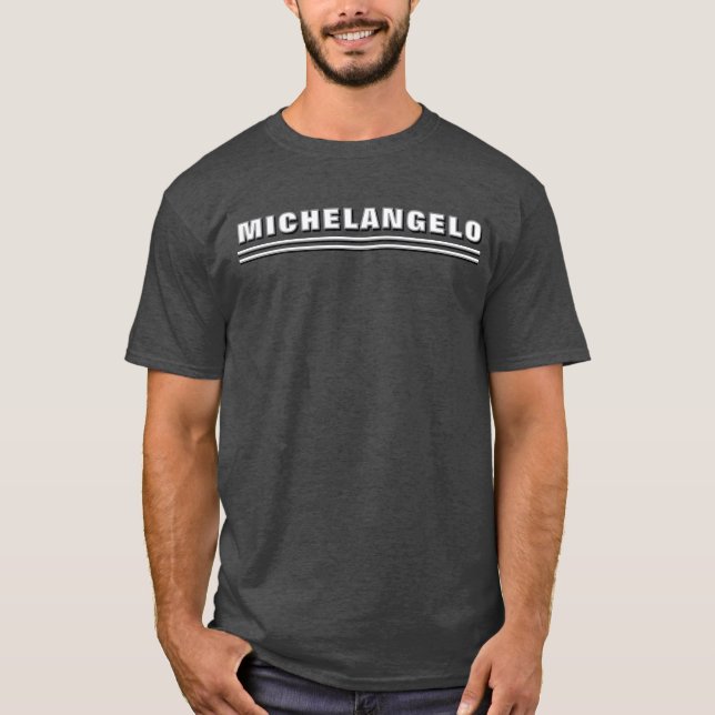 Camiseta Nome Personalizado da Tipografia Branca Preta Mode (Frente)