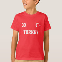 Nome Personalizado Da Turquia E Número De Futebol 