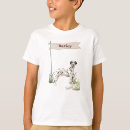Camiseta Nome Personalizado Dálmata Pet Cão