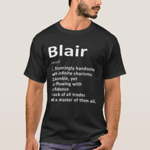 Camiseta Nome Personalizado de Definição Blair Funny Birthd