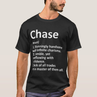 Camiseta Nome Personalizado de Definição do CHASE Funny Bir