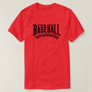 Camiseta Nome Personalizado de Equipe de Beisebol
