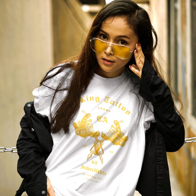 Camiseta Nome Personalizado de Estado do Artista de Tatuage (Criador carregado)