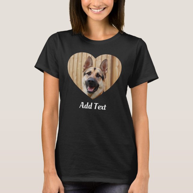 Camiseta Nome Personalizado de Foto Texto Pet Personalizado (Frente)
