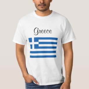 Camiseta Nome Personalizado de Grécia de Sinalizador Grego