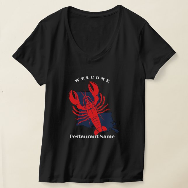 Camiseta Nome personalizado de Louisiana Red Crayfish (Postura )