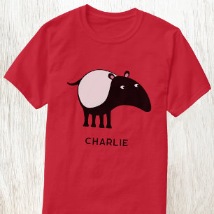 Camiseta Nome Personalizado de Tapir