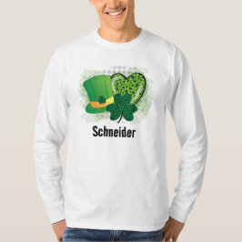 Camiseta Nome Personalizado Dia de São Patrício Trevo de Tr