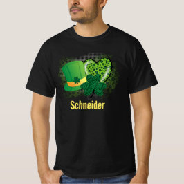 Camiseta Nome Personalizado Dia de São Patrício Trevo de Tr