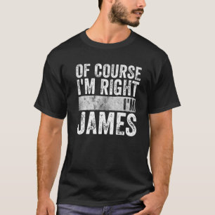 Camiseta Nome Personalizado Divertido Claro que Estou Certo