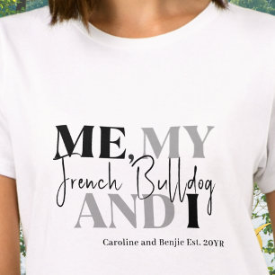 Camiseta Nome Personalizado do Amante de Cachorro Citação D