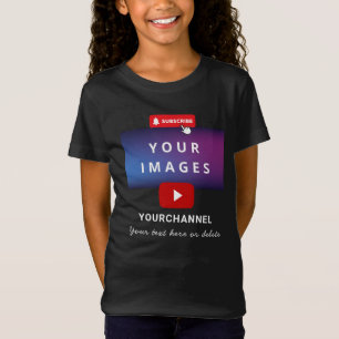 Camiseta Nome Personalizado do Canal do Youtube e Adicionar
