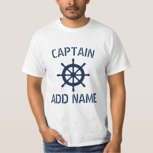 Camiseta Nome personalizado do capitão do navio t shirts