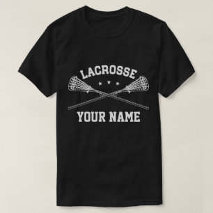 Camiseta Nome personalizado do Lacrosse