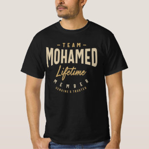 Camiseta Nome Personalizado do Membro da Equipe Mohamed Lif