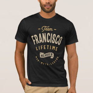 Camiseta Nome Personalizado do Membro do Time Francisco